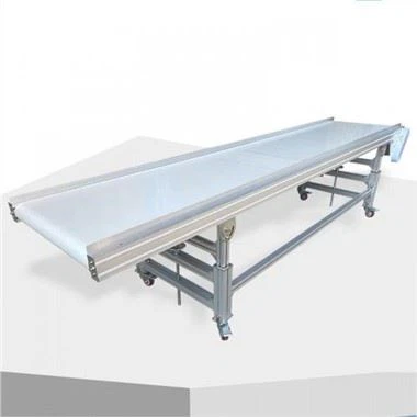 White PU Food Flat Belt Line